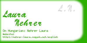 laura nehrer business card